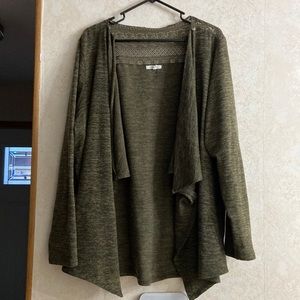 Maurices cowl neck or open cardigan 3X
